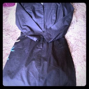 Versace couture jean dress with starfish patches